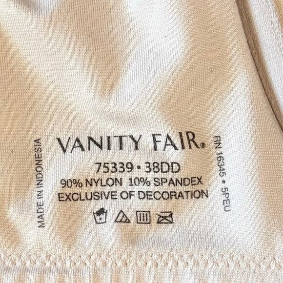 Vanity Fair Illumination Front Closure Underwire Bra 38DD Nude 3 Way Convertible - Picture 5 of 5